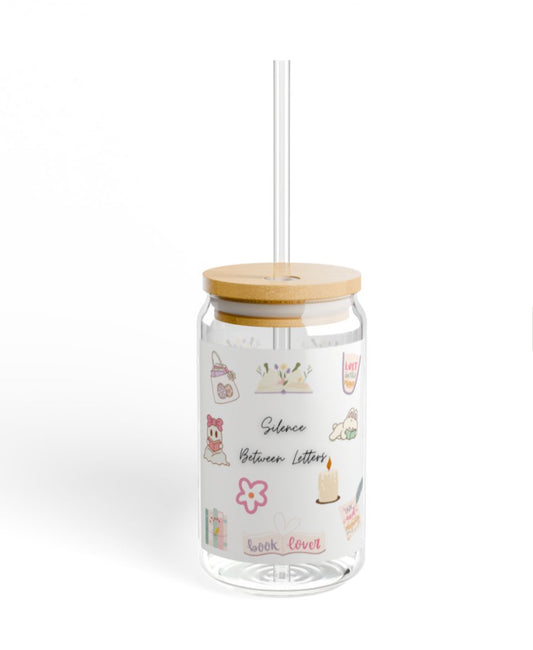 charming glass for book lovers